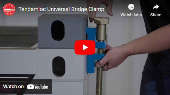 Screenshot of Tandemloc Universal Bridge Clamp YouTube video